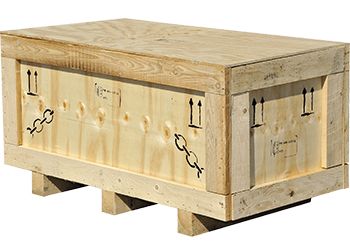 Caisses en bois pleine pour le transport maritime - possibilité de traitement NIMP15_0