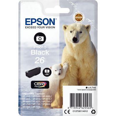 Cartouche jet d'encre Epson T261140 - Noir photo - Fabricant Epson_0