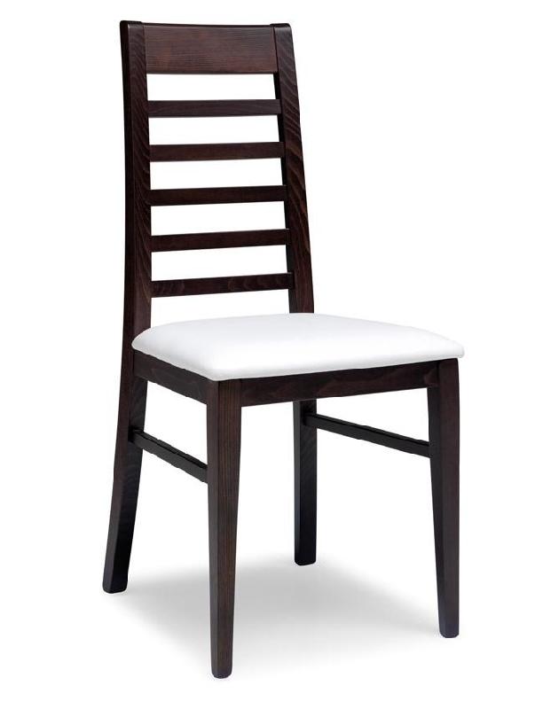 Chaise de restaurant Corinne - châssis bois et assise rembourrée_0
