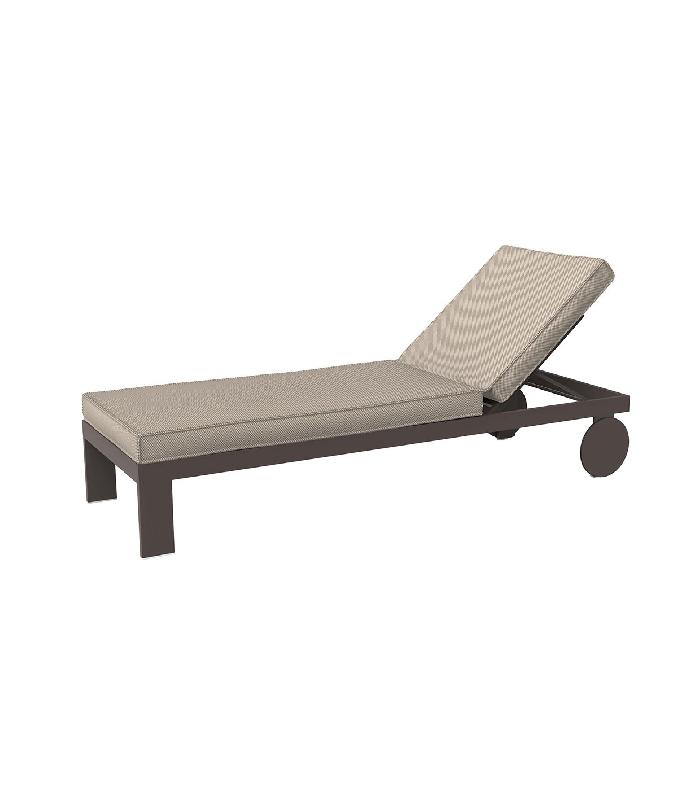 Chaise longue Posidonia - brun_0