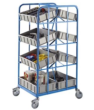 Chariot porte bac - frankel - l x l x h 810 x 660 x 1520 mm - réf.: 716242 49_0