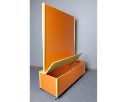 Cloisons amovibles - Ardal - pour écoles et crèches avec bac sur roulettes et rangements multiples_0