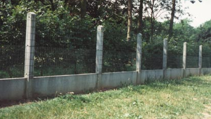 Clôtures grillagées mixtes - poteaux béton et grillage en rouleaux - plaques béton 0.50m ou 0.25m_0