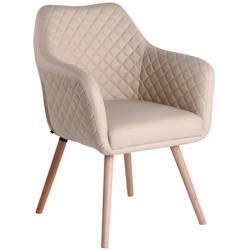 CLP chaise de salle à manger Gent Similicuir Crème - 311605_0