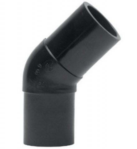 Coude lisse à 45° PE 100 SDR 11 - Référence : 0361208850 - Diamètre 20 à 500 mm_0