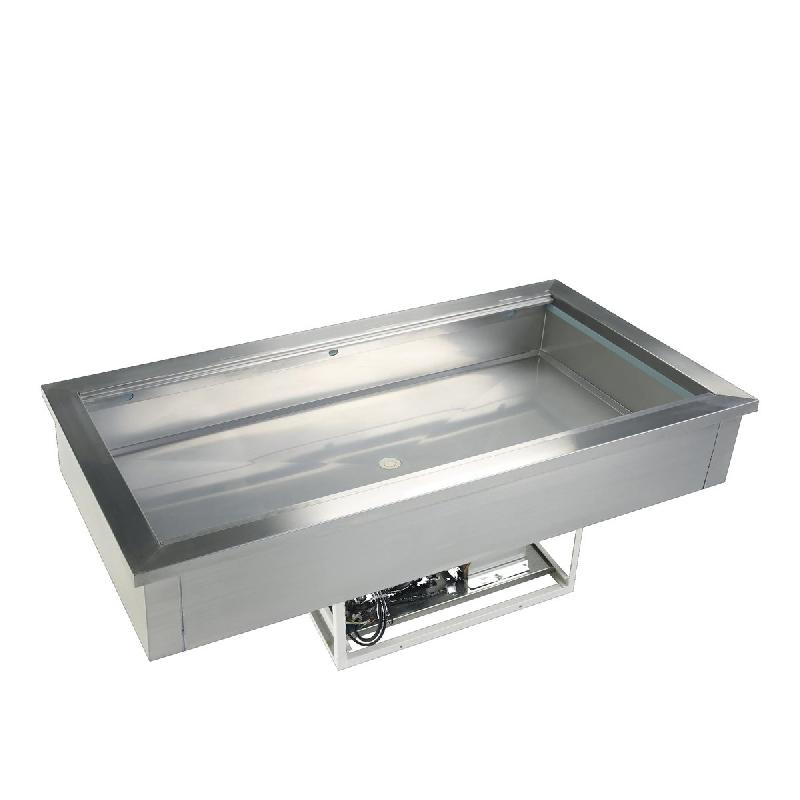 Cuve réfrigérée avec groupe intégré - Froid statique - 4 GN 1/1 - 136 L | Tefcold_0
