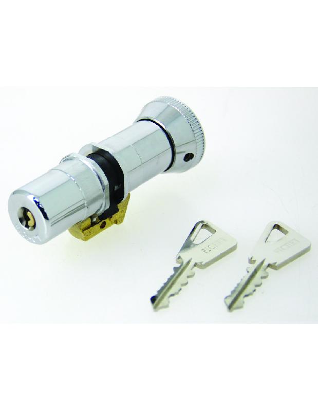 CYLINDRE MONOBLOC 666 CHROMÉ À BOUTON - FICHET - 75300130