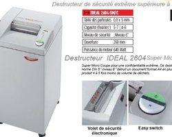 Destructeur de document ideal 2604 smc_0