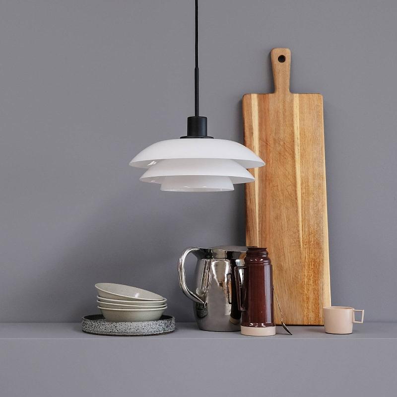 DYBERG LARSEN DL20 SUSPENSION, VERRE, NOIRE