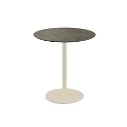 Essentials Table de bistrot - Plateau rond - Diamètre 70 cm - Sable/Midnight Marble - Urban - Veba - 130031670_0