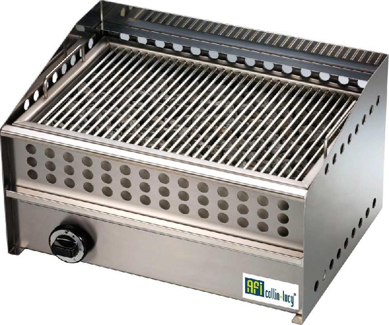 Grill gaz avec pierres de lave 1 zone - puissance 8,9 kw - 525x390x... - PGS3_0