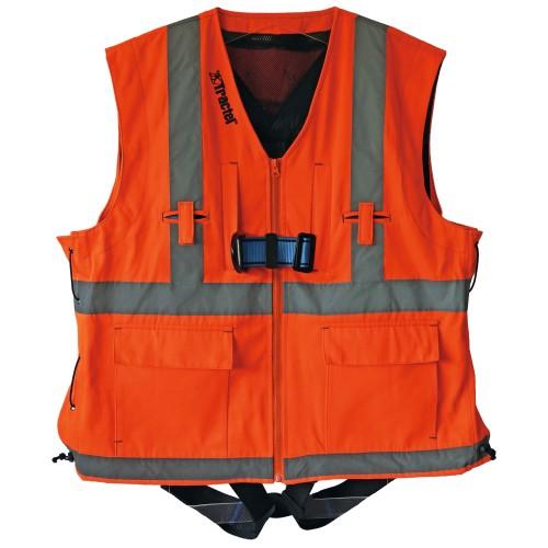 HARNAIS DE SÉCURITÉ - HT22 - AVEC VESTE RÉFLÉCHISSANTE ORANGE - TAILLE XL TRACTEL