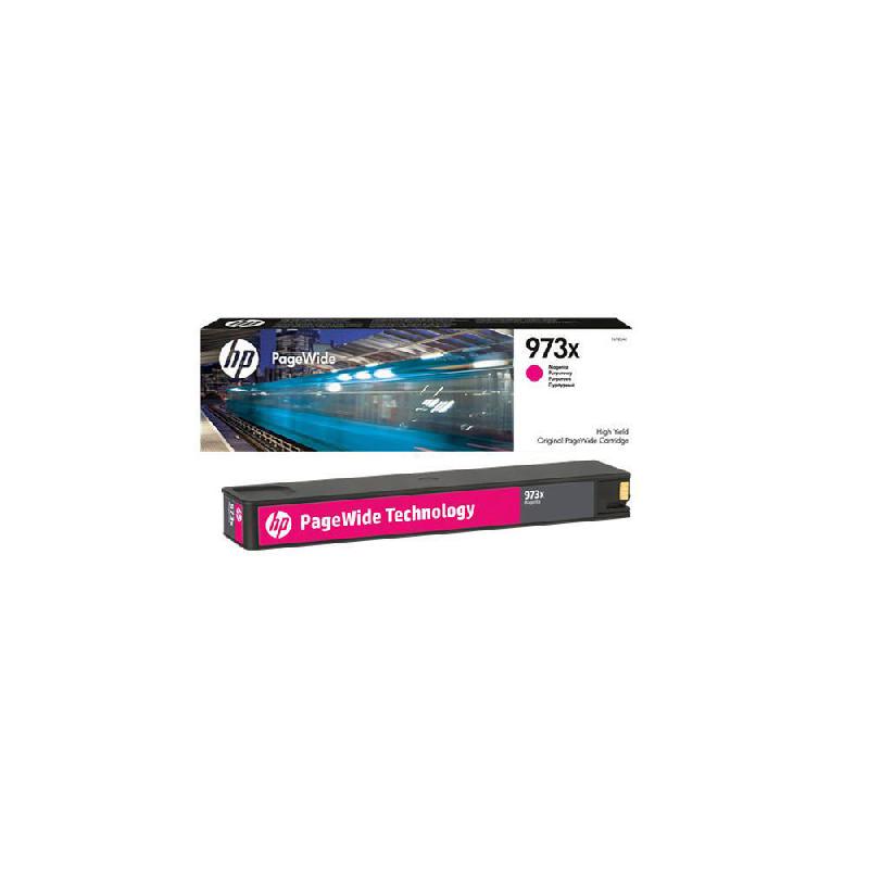 HP 973X - À RENDEMENT ELEVE - MAGENTA - ORIGINALE - PAGEWIDE - CARTOUCHE D'ENCRE - POUR PAGEWIDE MANAGED MFP P57750, P55250; PAGEWIDE PRO 452, 477