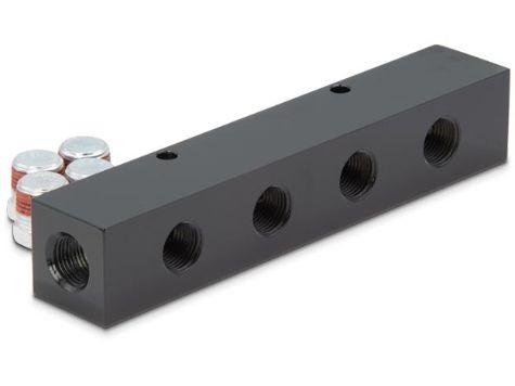 A64, 7 Port, Hydraulic Manifold, 178 mm Long_0