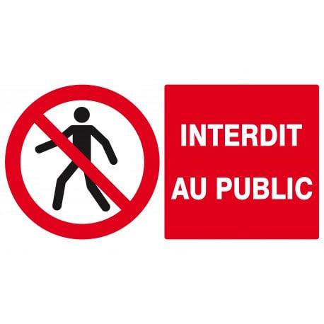 Interdit au public 330x200mm TALIAPLAST | 621208_0