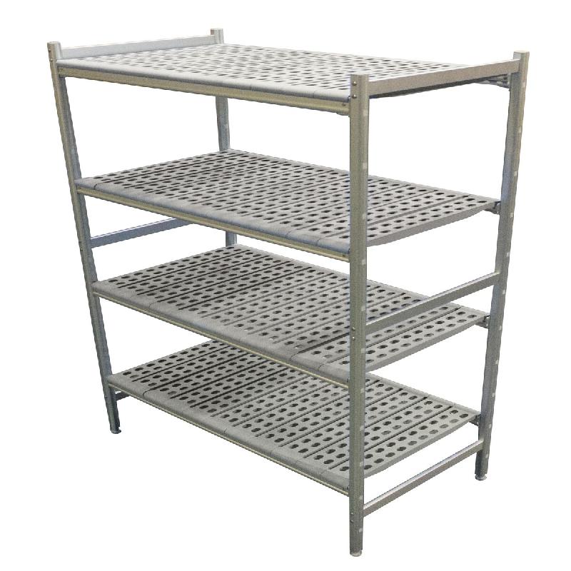 ITALCONCEPT Rayonnage Lineaire Alu 2314X373 H.1700 4 Niv. Poly - 3616350123329_0