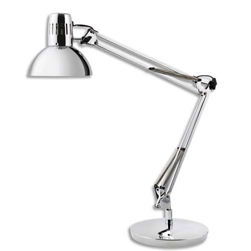 LAMPE DE BUREAU ARCHITECTE LED ALBA - TETE ORIENTABLE - FINITION CHROMEE