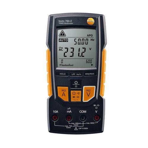 Multimètre digital Testo 760-2 - 0.1 à 600V - TRMS - Mesure µA et adaptateur de température intégré_0