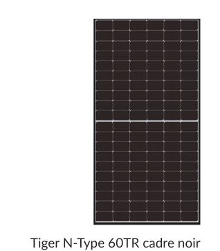 Panneaux photovoltaïques JINKO 120 1/2 cellules - Tiger N-Type 60TR cadre noir - 375W_0