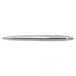PARKER STYLO BILLE MOYENNE JOTTER CORPS ACIER MASSIF,ATTRIBUTS CHROMÉS (CT)