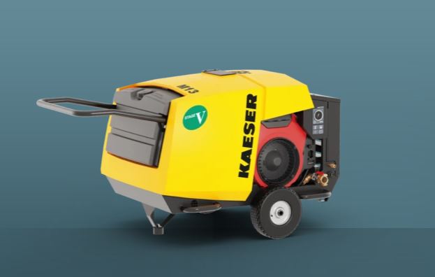 Petit compresseur à moteur essence KAYSER - Débit 1,6 m³/min - Pression jusqu'à 15 bar - Idéal pour montage et fibres optiques_0