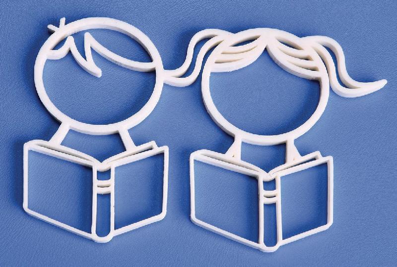 PICTOGRAMME NEOSIGN 3D MUR BIBLIOTHÈQUE BLANC - MANUTAN COLLECTIVITÉS