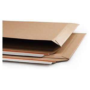 POCHETTE CARTON RECYCLÉ À FERMETURE ADHÉSIVE - POCHETTE OUVERTURE GRAND CÔTÉ 45,8CM X 32,8CM