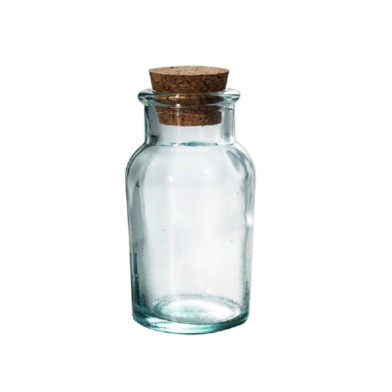 Pot 9 cl avec bouchon en liège -  Transparent Rond Verre Vidrios San Miguel - transparent 8435011107844_0