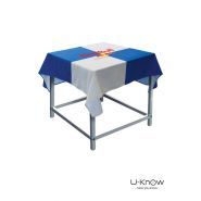 R 200/250 - Nappe publicitaire personnalisée Uknow Walomo - déperlante, anti-feu, polyester 150 g/m²_0