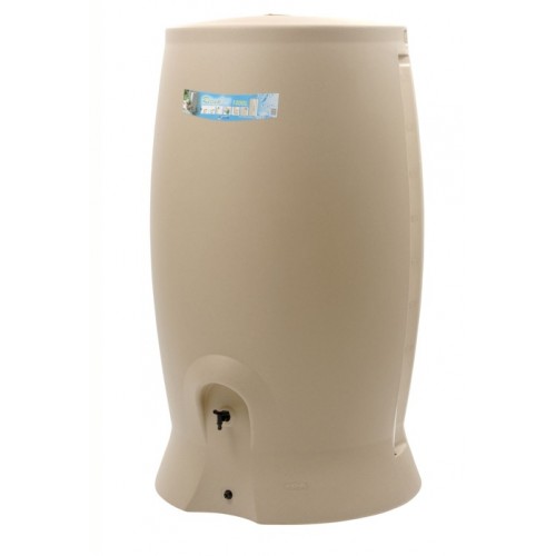 RÉCUPÉRATEUR D'EAU BEIGE + KIT COLLECTEUR - 1000 LITRES - RECUP'O EDA PLASTIQUES
