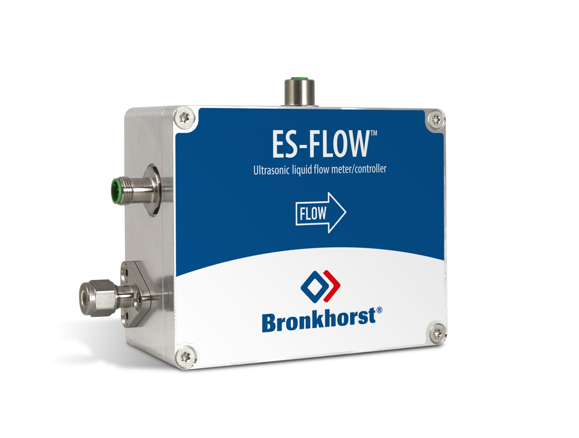 Débitmètre à ultrasons ES-113C pour liquides - Mesure et régulation jusqu'à 1500 ml/min - Pression max 100 bar_0