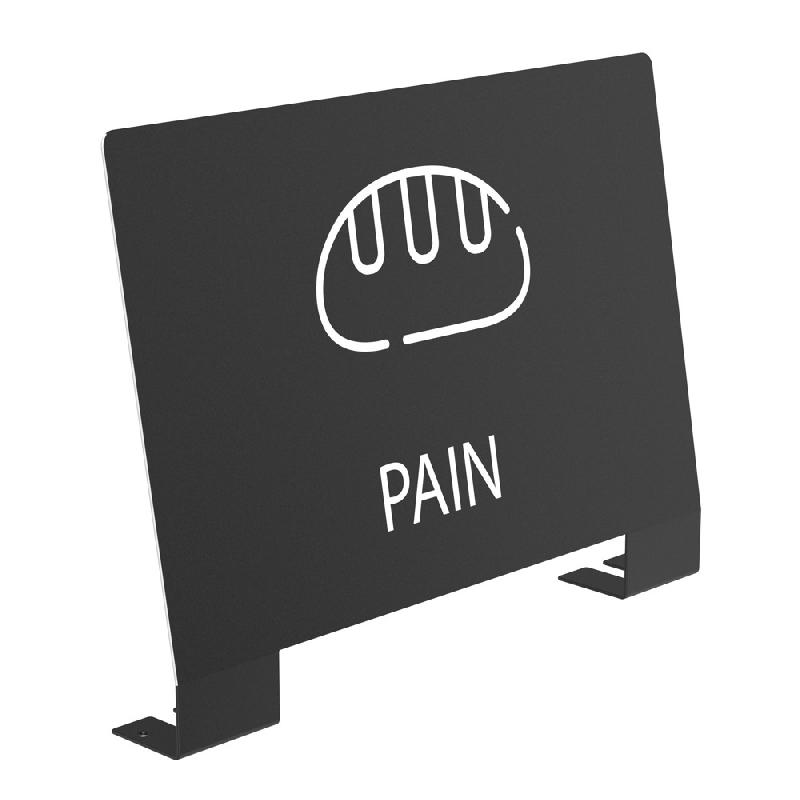 ROSSIGNOL PLAQUE SIGNALETIQUE DE TRI  POUR MEUBLE ALITRI - PAIN - GRIS MANGANESE