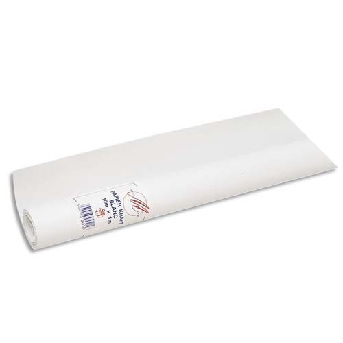 KRAFT BLANC 60G, RL 25X1M - BLANC - LOT DE 2