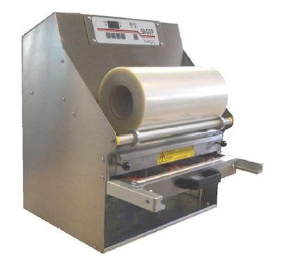 Scelleuse électrique de barquettes SA 100 - Thermoscelleuse semi-automatique en acier inox avec régulation électronique_0
