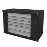 Sute double 6 tiroirs AT-EVO-CD90/6 - Armoire d'atelier robuste en acier avec système anti-basculement_0