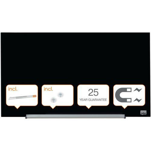 TABLEAU EN VERRE - FORMAT 677 X 381 MM - NOIR - NOBO