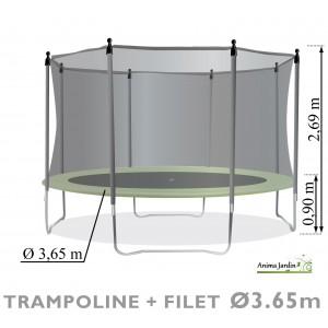 Trampoline enfant avec protection filet - 770536_0