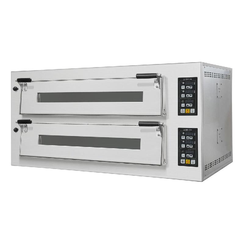 Vaiotec TOPLINE four à pizza électrique 4+4 x 34 cm, thermostat numérique, 1100 x 835 mm - argenté 12746_0