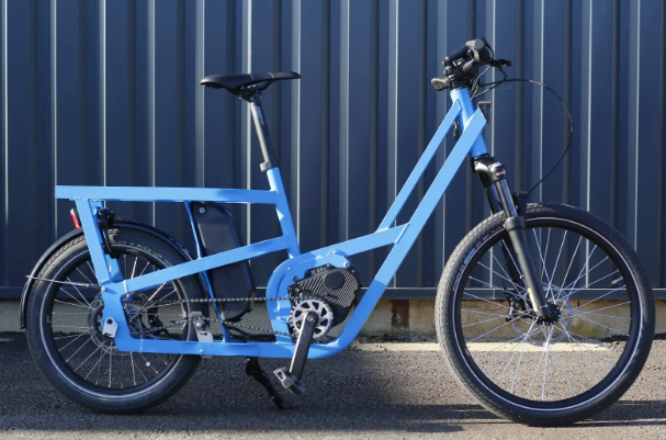 Vélo cargo professionnel compact avec motorisation Valéo - Capacité de chargement 80 kg - JHOG-T_0