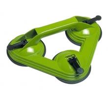 Ventouse de manutention - 3 têtes en caoutchouc ø120mm avec système de verrouillage par levier_0