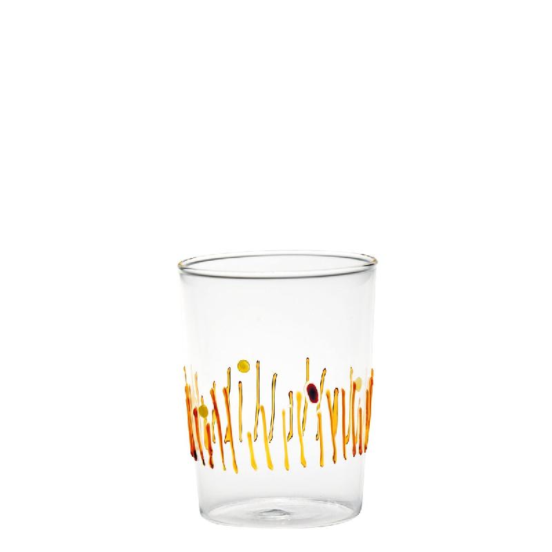 Zafferano Set 4 Verres Tumbler 4 Saisons en Verre Borosilicaté Fait à la Main, Couleurs Assorties, Résistants et Fonctionnels pour la Table. - 8054_0