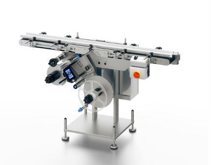 Étiqueteuse automatique industrielle 552C - étiquetage de faces inférieures avec HERMA 500, compacte et performante_0