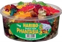 Boîte ronde de 1 kg de bonbon gélifié au fruit haribo phantasia  référence : 304617