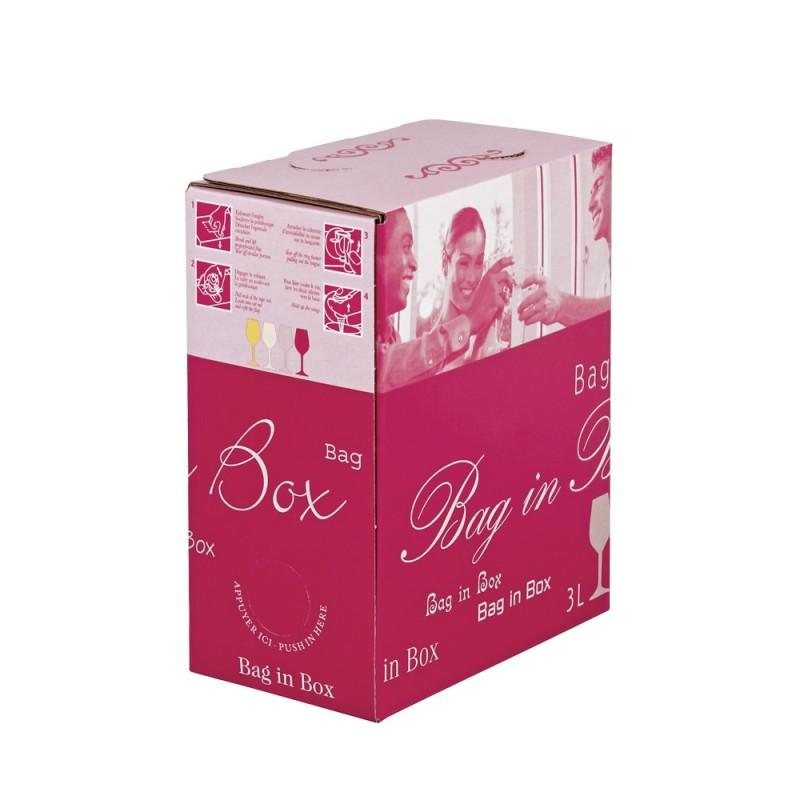 Carton décor Convivialité rose 3 Litres - Réf : CAR305CA032_0