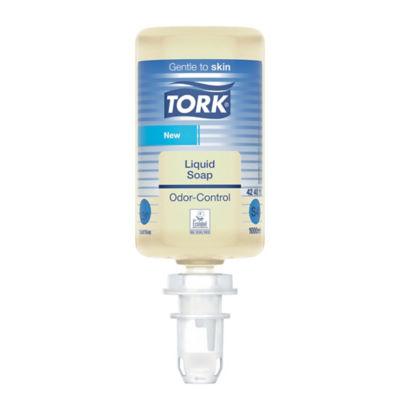 Cartouches savon mains anti-odeurs Tork sans parfum 1 L, lot de 6, 424011_0