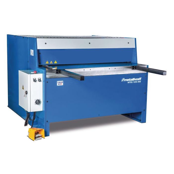Cisaille guillotine motorisée largeur du travail 1250 mm épaisseurs jusque 4 mm butée manuelle 4 kW 400V Metallkraft MTBS1255-40E_0