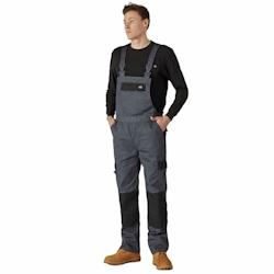 Dickies - Salopette à bretelles pour homme grise noire EVERYDAY Gris / Noir Taille 2XL - XXL gris 5053823465919_0