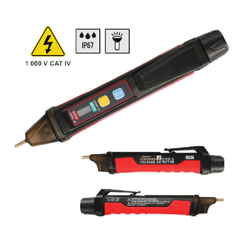 FITEST15 - Détecteur de tension AC sans contact avec lampe torche intégrée, IP67, mode basse tension et protection 1000V CAT IV_0