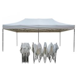 FRANCE BARNUMS Tente pliante 3x6m - acier 31mm/polyester 320g - blanc - FRANCE-BARNUMS - blanc acier 1-36-00S_0