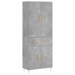 Helloshop26 - Buffet bahut commode armoire meuble de rangement organisateur cuisine salle de séjour salon haut 69,5 x 34 x 180 cm 02_0034666 - 300021_0